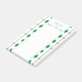 Launische To-Do oder Nicht-To-Do Pfau Post-it Klebezettel (angewinkelt)