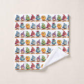Launische Vögel Badhandtuch Set (Waschlappen)