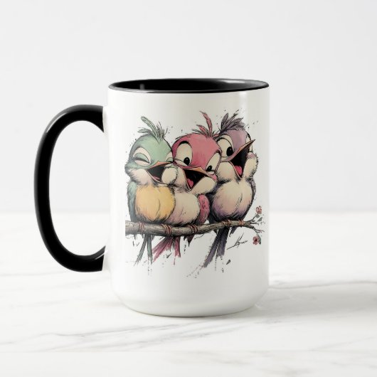Launische Vögel Tasse (Links)