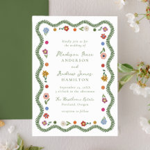 Launische Volkskunst Blumige Hochzeit