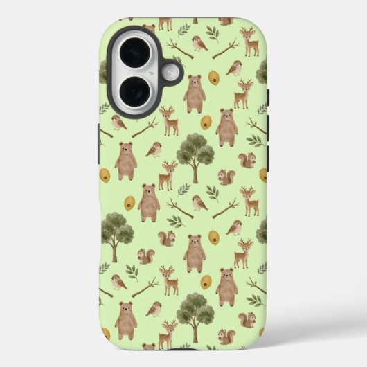 Launische Wald Freunde Wasserfarbenmuster Case-Mate iPhone Hülle (Rückseite)
