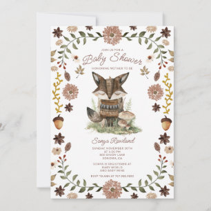 Launische Wald-Fuchs-Baby-Party Einladung