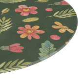Launische Waldblumen Schneidebrett (Ecke)