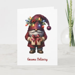 Launische Weihnachtsgeschenk-Zwergen-Gnome Feiertagskarte