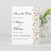 Launische Wiesenhochzeit - Save The Date (Stehend Vorderseite)