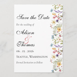Launische Wiesenhochzeit - Save The Date