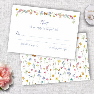 Launische Wildblumen RSVP Karte