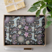Launische Winterhirsche und Schneeflocken Muster S Seidenpapier (Geschenk)