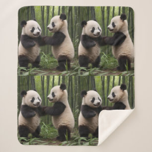 Launische Wunder: Babypandas spielen im Wald,  Sherpadecke