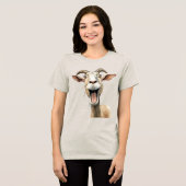 Launische Ziege Tri-Blend Shirt (Vorderseite voll)