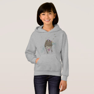 Launischer Bär auf Fahrrad Mädchen Hoodie - Spaß