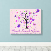 Launischer Baum mit Spruch Leinwanddruck (Insitu (Holzboden))