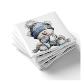 Launischer blauer Bär-Weihnachtsmagnet Magnet