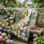 Launischer Cottage-Garten-Vogelhaus-Bach Decke
