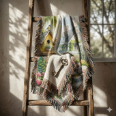 Launischer Cottage-Garten-Vogelhaus-Bach Decke