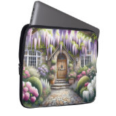 Launischer Cottage-Gartenweg Laptopschutzhülle (Vorne Rechts)