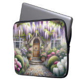Launischer Cottage-Gartenweg Laptopschutzhülle (Vorderseite Links)