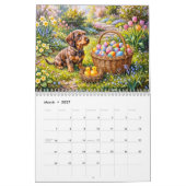 Launischer Dachshund-Cottage Kalender (Mär 2027)