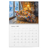 Launischer Dachshund-Cottage Kalender (Jan 2027)