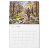Launischer Dachshund-Cottage Kalender (Feb 2027)
