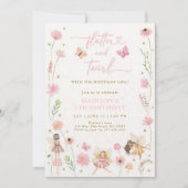 Launischer Feengarten Florale Geburtstagsfeier Einladung (Vorderseite)