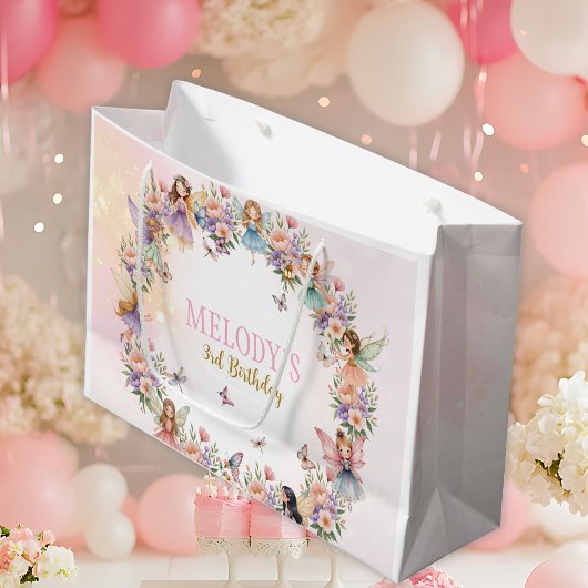 Launischer Feengarten zum 3. Geburtstag Große Geschenktüte