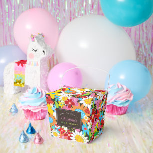Launischer Frühlingsblumengarten Geburtstagsfeier Geschenkschachtel