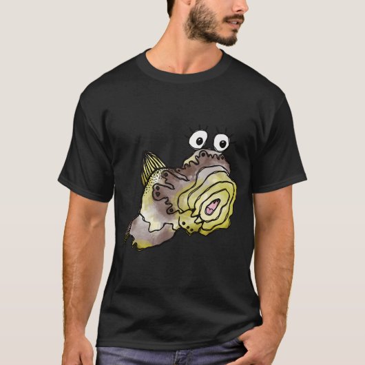 Launischer Gelber Fisch T-Shirt (Vorderseite)