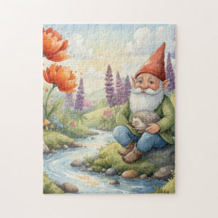 Launischer Gnom-Igel-Puzzle Puzzle