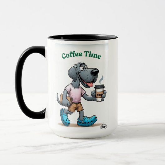 Launischer Hund Tasse (Links)