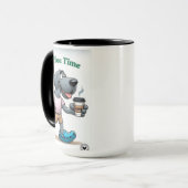 Launischer Hund Tasse (Vorderseite Links)