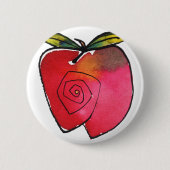 Launischer Knopf Apples Button (Vorderseite)