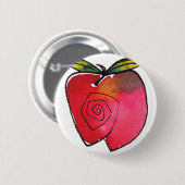 Launischer Knopf Apples Button (Vorne & Hinten)