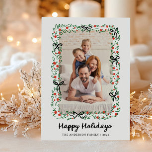Launischer Rahmen und Bogen   Frohe Weihnachten Fo
