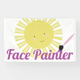 Launischer Sonnen-Gesichtsmaler Gesichtsmaler Küns Banner