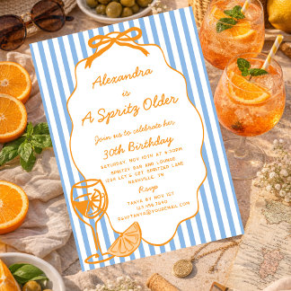 Launischer Spritzer Älterer Aperol Spritzer Geburt Einladung