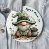 Launischer St. Patrick's Day Gnom Button (Beispiel)