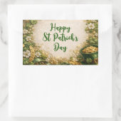 Launischer St. Patrick's Day  Rechteckiger Aufkleber (Tasche)