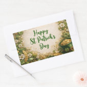 Launischer St. Patrick's Day  Rechteckiger Aufkleber (Umschlag)