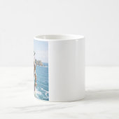 Launischer Süßer Fluffiger Wanderer Kaffeetasse (Mittel)