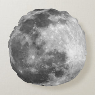 Launischer Vollmond Rundes Kissen