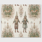 Launischer Waldgarten & Botanik Geschenkpapier (Flach)
