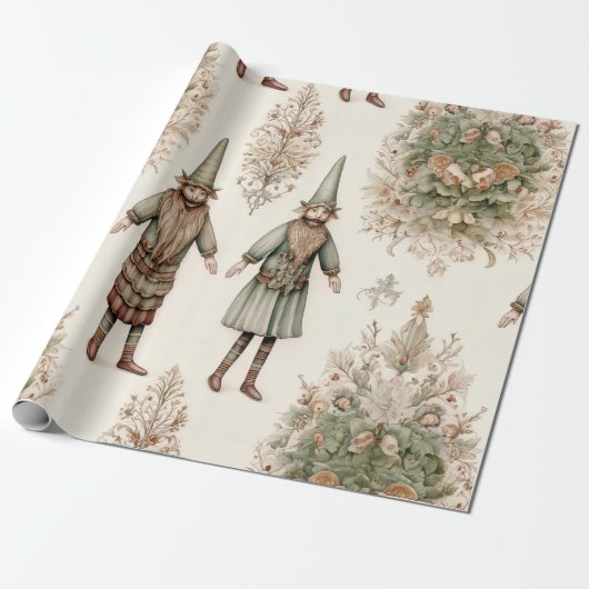 Launischer Waldgarten & Botanik Geschenkpapier (Ungerollt)