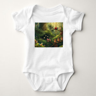 Launischer Waldtier-Baby-Body Baby Strampler