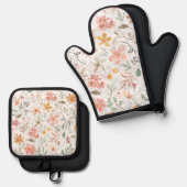 Launischer Wind Ofenhandschuh & Topflappen-Set (Vorderseite/Rückseite)