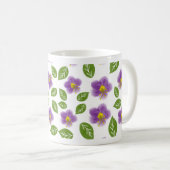 Launisches Botanisches Blumengarten-Ästhetikmuster Kaffeetasse (VorderseiteRechts)