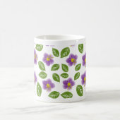 Launisches Botanisches Blumengarten-Ästhetikmuster Kaffeetasse (Mittel)