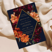 Launisches Burgund verbranntes Orange Marine Blume