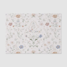 Launisches Cottagecore-Beige-Wasserfarben-Wildblum