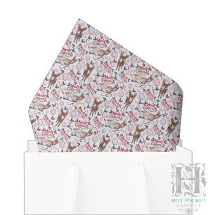Launisches Esel Weihnachts-Tissue-Papier Seidenpapier